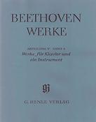 Beethoven: Works for Piano and one Instrument