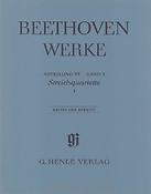 Beethoven: Abteilung VI - Band 3 - Streichquartette I