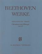 Ludwig van Beethoven: Christus Am Ölberge Opus 85 Wissenschaftliche Ausg