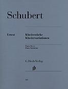 Schubert:  Piano Pieces - Piano Variations (Henle Urtext Edition)