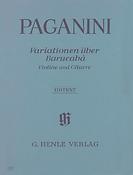 Paganini: 60 Variations on Barucabà for Violin and Guitar op. 14