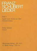 Schubert:  Lieder Nach Texten Aus Dem Schubert Kreis