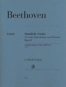 Beethoven: Samtliche Lieder Band I (Urtext)