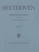 Beethoven: Complete Songs fuer Voice and Piano, Volume III (Songs fuer several voices with Piano, partly fuer choir)