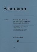 Robert Schumann: Liederkreis Op 39 Fassungen 1842 Und 1850