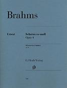 Brahms: Scherzo e flat minor op. 4
