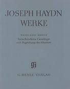 Haydn: Diffuerent songs with accompaniment of the Piano (with critical report)