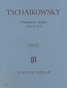 Pyotr Ilyich Tschaikovsky: Chanson Triste Op.40 No.2 (Urtext)