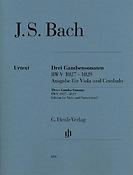 Bach: Sonatas for Viola da Gamba and Harpsichord BWV 1027-1029