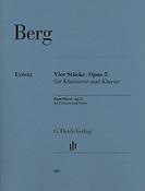 Alban Berg: Four Pieces for Clarinet And Piano Op.5 (Henle Urtext Edition)