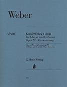 Carl Maria von Weber: Konzerstuck fur Klavier Un Orchester F-Moll Op 79