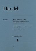 Händel: Nine German Arias -Original keys for high voice