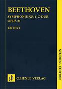 Beethoven: Symphony No.1 In C Op. 21 (Henle Urtext Edition) - Study Score
