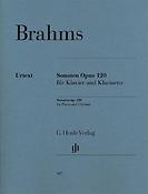 Brahms: Sonaten op. 120 fur Klarinette und Klavier