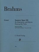 Brahms: Sonatas for Piano And Clarinet (Or Viola) Op.120, 1 and 2 (Version fur Viola)