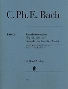 Bach: Gambensonaten Wq 88, 136, 137