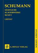 Robert Schumann: Sämtliche Klavierwerke Band I