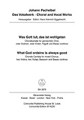 Johann Pachelbel: Was Gott tut das ist wohlgetan (PA)