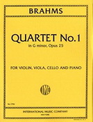 Johannes Brahms: Quartet No.1 Gmin Op25 (Viool, Altviool)