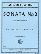 Felix Mendelssohn Bartholdy: Sonata No.2 Dmaj Op58 (Cello)
