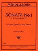 Felix Mendelssohn Bartholdy: Sonata No.1 Op45 Bbmaj (Cello)