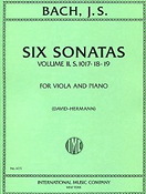 Johann Sebastian Bach: Six Sonatas for Viola and Piano Volume 2 BWV 1017-1019