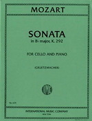 Wolfgang Amadeus Mozart: Sonata Bbmaj Kv292 (Cello)