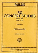 Ludwig Milde: 50 Concert Studies Volume 1 op. 26 Vol. 1