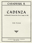 Mozart: Cadenzas to Mozart's Concerto No. 25, K. 503