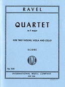Maurice Ravel: Str.quartet F Maj Min Score