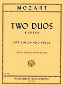 Wolfgang Amadeus Mozart: Two Duets Gmaj & Bbmaj (Viool)