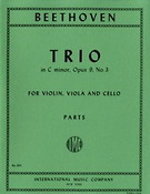 Ludwig van Beethoven: Trio Cmin Op9/3 (Viool)