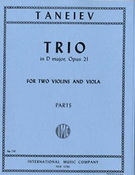 Alexander Taneyev: Trio D major op. 21