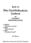 Boek 12 3 Oud Hollandse Liederen