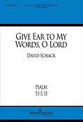 Give Ear to My Words, O Lord