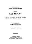 Igor Stravinsky: Les Noces (1922- Miniature Score)