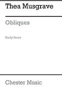 Thea Musgrave: Obliques Orch (Study Score)