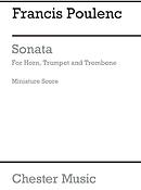 Francis Poulenc: Sonata For Horn, Trumpet And Trombone (Miniature Score)