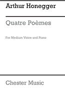 Honegger: Quatre Poemes for Medium Voice and Piano