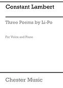 Constant Lambert: Three Poems Of Li-po