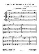 Lawrence: Three Renaissance Pieces Junior Music Stage 2 Sc/Pts