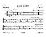 Coath: Three Carols Junior Music Stage 2 Parts