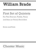 Brade: First Set Of Quintets (Score and Parts)