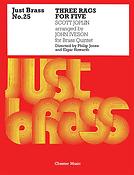 Just Brass No. 25: Scott Joplin Three Rags For Brass Quintet