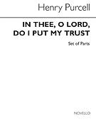 In Thee O Lord Do I Put My Trust(Anthem With Strings (Parts))