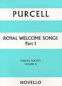 Purcell Society Volume 15(Royal Welcome Songs Part 1 (Paperback))