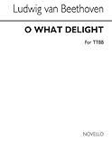 Beethoven O What Delight (English/German) Ttbb