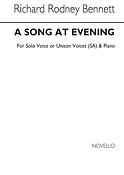 A Song At Evening (SA/Piano)