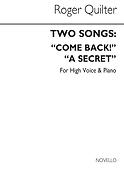 R Two Songs In E Flat Voice And Piano