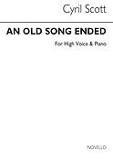 An Old Song Ended-high Voice/Piano (Key-f)